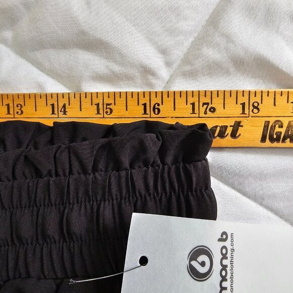 NWT MONO B BLACK STRETCHY JOGGERS SIZE SMALL - Picture 12 of 14